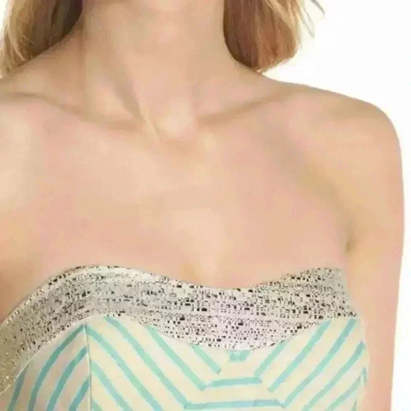 Bayview Stripe Metallic Blue Pulitzer dress Lilly Pulitzer 4 NWT - Picture 9 of 12